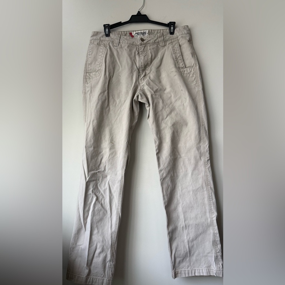 Mens Mountain Slim Fit Khakis in Khaki/Tan - Size 34 X 32
